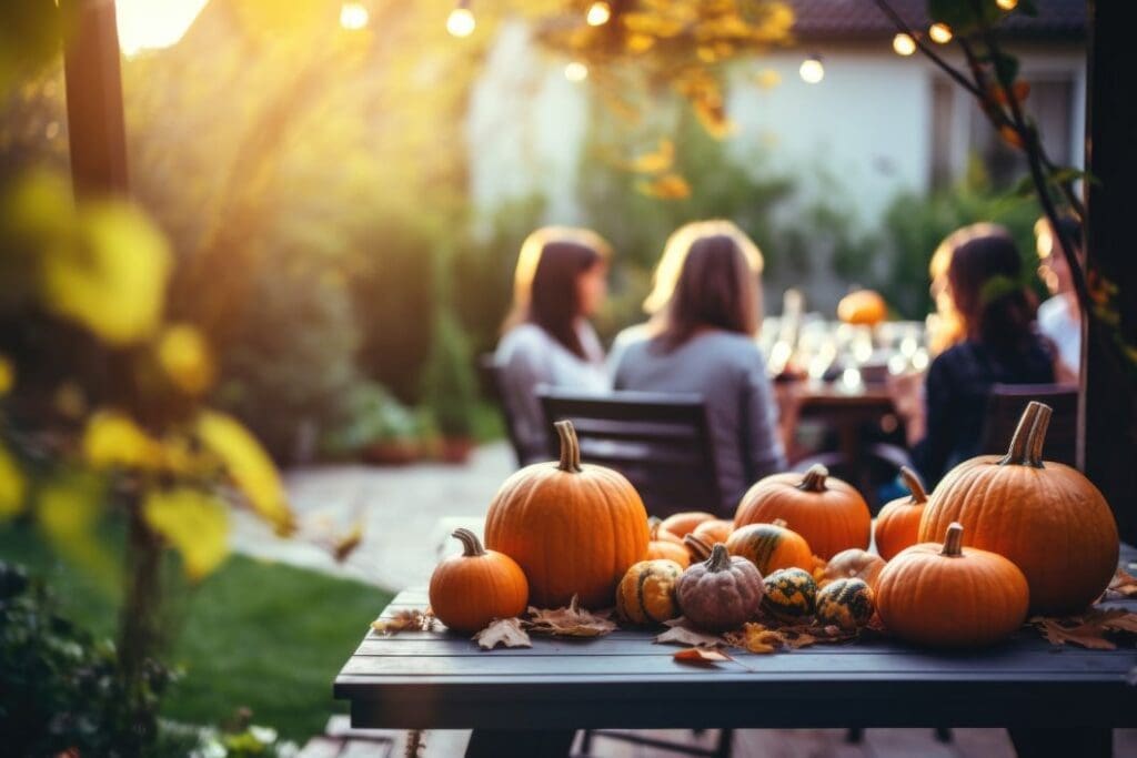 thanks giving dinner outside